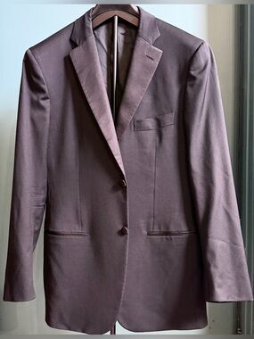 Isaia Napoli Tuxedo Dinner Jacket 54/ 44 Black Aquaspider Wool Notch Lapel Italy